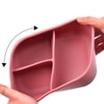 thumbnail image 3 of Durable Silicone Adult Bento Leakproof Shatterproof Microwave Dishwasher Safe 800ml Meal Container For Work, 3 of 5