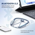 thumbnail image 4 of Écouteurs Filaire avec Tour de Cou Ecouteurs Bluetooth sans Fil Sport Oreillette IPX5 Etanche Contrôle Tactile Casque Son Stéréo HiFi, 4 of 5