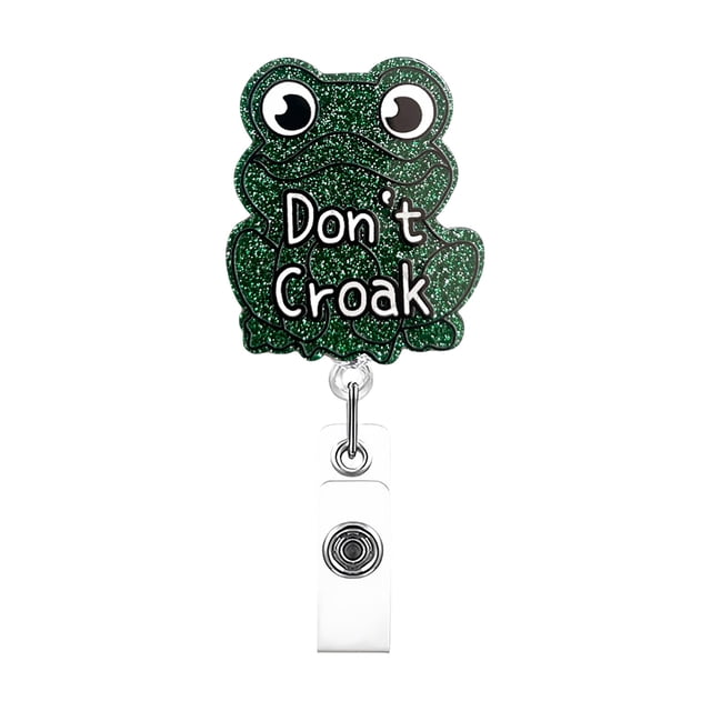 Funny And Cute Cartoon Pattern Badge Reel With Clip Closure For Workplace Induction Graduation Of Doctors Teachers Students Workers