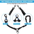 thumbnail image 4 of Unique Bargains Double Dog Leash Hands-Free Dual Dog Leash with Comfortable Padded Handle Double Leash for Two Dogs Adjustable Length 1 Set Black, 4 of 7