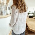 thumbnail image 4 of Hauts pour Femmes à Manches Longues Mode pour Femmes Automne Ample Blouse à Manches Longues Col en V Chandail Décontracté à Enfiler Hauts Blouses à Manches Longues Hauts pour Femmes Blouses à Manches Longues pour Femmes Blouses pour Femmes à Manches Longues, 4 of 9