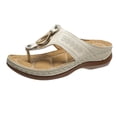 thumbnail image 1 of Women‘s Wedge Flip Flops With Arch Support Casual Summer Open Toe With Arch Support Wedge Sandal, 1 of 9