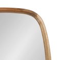 thumbnail image 3 of Kate and Laurel Prema Soft Round Square Modern Wall Mirror, Natural Brown, 26 x 26, Framed Rounded Square Mango Wood Mirror for Minimal Home Decor, 3 of 9