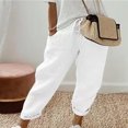 thumbnail image 4 of Birdeem Pantalons Décontractés Droits Imprimés Mode Été pour Femmes, 4 of 6