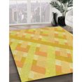 thumbnail image 3 of Ahgly Company Tapis d'Intérieur Lavables en Machine, Ronds, Jaunes, Banane, Ronds de 6', 3 of 7