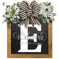 thumbnail image 3 of YAOMOBB Hanging Pendant Farmhouse Front Door Wreath Personalized Welcome Sign, 3 of 6