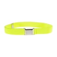 thumbnail image 1 of 1 Ensemble Ceinture Élastique Simple pour Enfants Garçons Boucle Ajustable Taille Extensible Réutilisable Lavable Jeans Accessoires de Vêtements Vert Fluorescent, 1 of 8