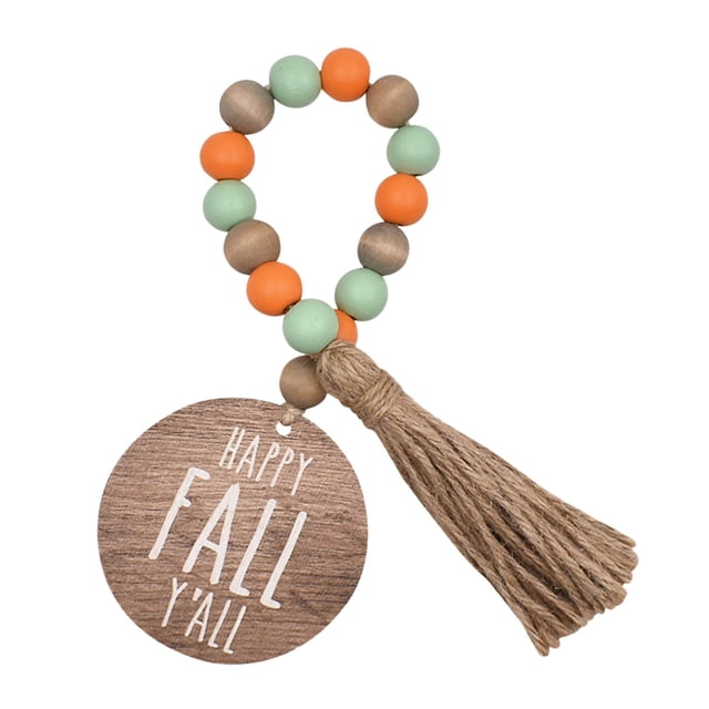 TIELUTT Thanksgiving Tassel Beaded Autumn Tie Coffee Tray for Kitchen Counter Centerpiece for Coffee Table Modern Snowflake Centerpieces for Dining Room Table Decorations for Home Small Tie Shelves