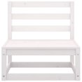 thumbnail image 2 of vidaXL 2 Piece Garden Lounge Set White Solid Pinewood, 2 of 5