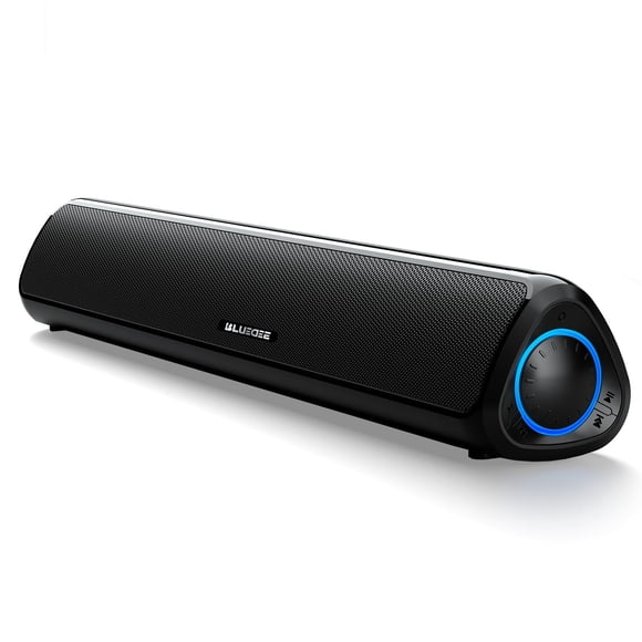 Computer Speakers for Desktop PC, HiFi Stereo Poratble 5.3 Bluetooth Computer Speakers, Computer Sound bar, 3.5mm Aux-in Pc Soundbar with Deep Impact