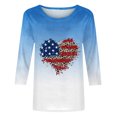 thumbnail image 4 of EQWLJWE Blouses à Manches Longues pour Femmes Hauts en Solde Mode Décontractée Col Rond Couture Contraste Couleur T-shirt Blouse, 4 of 4