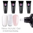 thumbnail image 2 of DouborQ 15ml Nail Poly Quick Building Gel UV Gel Spatula Brush Extension False Tips Set UV Lamp, 2 of 7