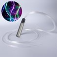 thumbnail image 3 of RGB LED Fiber Optic Whip Light, 40 Colors Multicolor Rechargeable Pixel Dance Whip, Flow Art EDM Rave Festival Prop, Battery Powered 180-Degree Swivel, 3 of 8