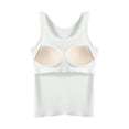 thumbnail image 3 of Women's Tanks & - Seamless Ribbed Camisole with Built-In Bra Support for Daily Layering and Casual Wear Soft Comfort Stretch Tank Top for All Seasons, 3 of 4