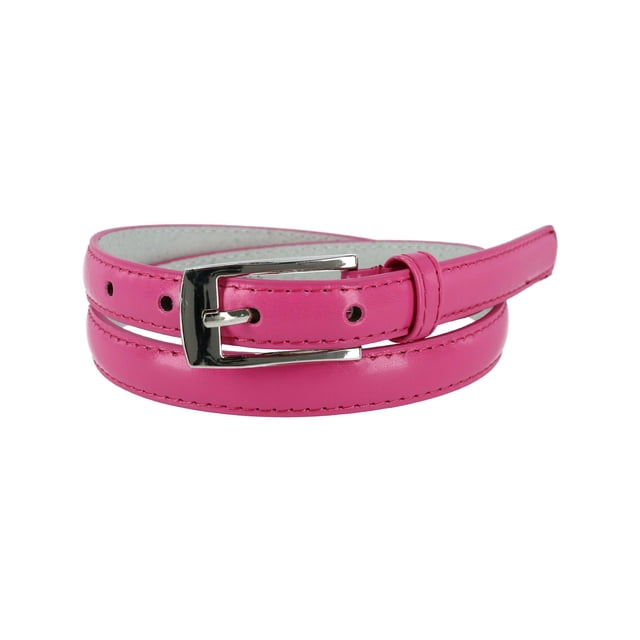 CTM® Skinny Leather Dress Belt (Women's)
