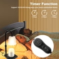 thumbnail image 3 of Small Table Lamp for Bedroom with Dimmable Night Light Function and Retractable Melting Wax Design Gold Wood Finish 8.66 in H, 3 of 6