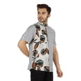 thumbnail image 3 of Inkmeso Regular Fit Designer Mandarin Collar Shirt For Men's Printed Patch Pocket Shirts, 3 of 7