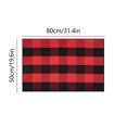 thumbnail image 3 of Birdeem Fall Outdoor Rug Orange Plaid Outdoor Rug Hand Woven Check Rug Plus Size Layered Doormats for Front Door Front Porch Farmhouses Entryway Patio, 3 of 7