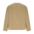 thumbnail image 4 of GigrtiJin Mens Long Sleeve T-Shirt Casual Fall V Neck Solid Color Tops Blouses Plus Size Basic Pullover Undershirt, 4 of 6
