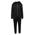 thumbnail image 4 of Cathalem Womens 2 Pieces Outfits Pants Cotton Matching Sets,Black M, 4 of 5