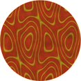 thumbnail image 1 of Ahgly Company Tapis d'Intérieur Ronds Transitionnels Lavables à la Machine Orange Rouge Orange, 5 Pieds Rond, 1 of 7