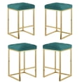 thumbnail image 3 of Pipe Ii - Tabouret de Comptoir de Couleur Verte - Lot de 4, 3 of 4