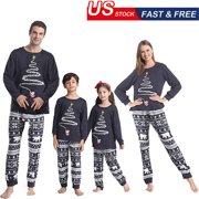 Matching Family Pajamas for Women Men Christmas Holiday Cotton Pjs Mom and Dad Child Pyjamas