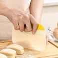 thumbnail image 1 of SDNall Dough Scraper Flexible Bowl Scraper Bread/Patisserie/Pizza Cutter Multifunctional Baking Tool with Measuring Marks, 1 of 9