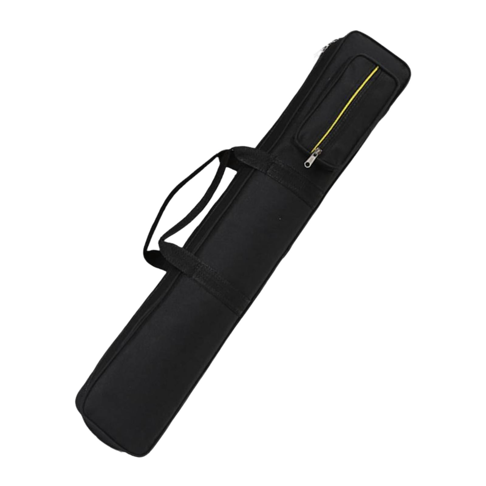 koolsoo 8 Holes Billiards Pool Cue Case 1/2 Snooker Billiard Cue Case Pool Cue Pouch Black