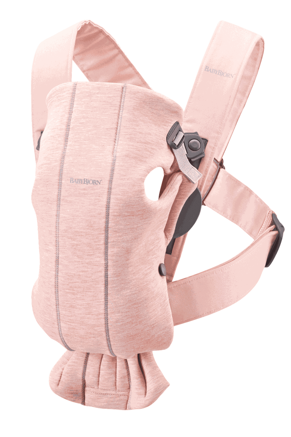 BabyBjorn Baby Carrier Mini, 3D Jersey, Light Pink