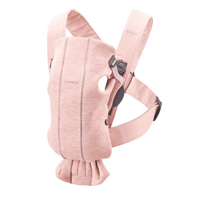 BabyBjorn Baby Carrier Mini, 3D Jersey, Light Pink