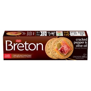 Breton Cracked Pepper et l'huile d'olive, les crackers