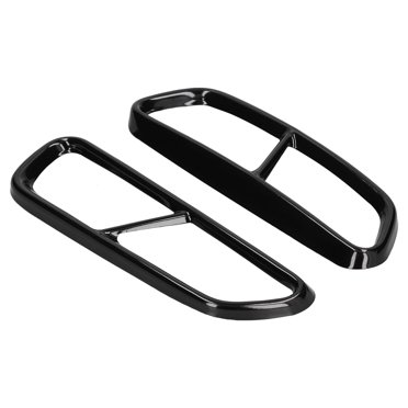 Exhaust Tip Cover, Quad Gloss Black Practical Tail Throat Frame  Replacement For A6 C7 2016-2018 For Car