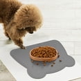 thumbnail image 4 of Hearth & Gear Silicone Cat Food Mat – Non Food Mat With Raised Edges Mat For Floor Easy To Clean Food Tablet, 4 of 5
