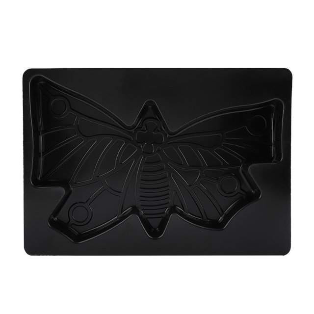 Black Walk Maker, Butterflies Shape Stepping Stone , Concrete Path Maker Molds Stepping Stone Paver Reusable For Garden Lawn