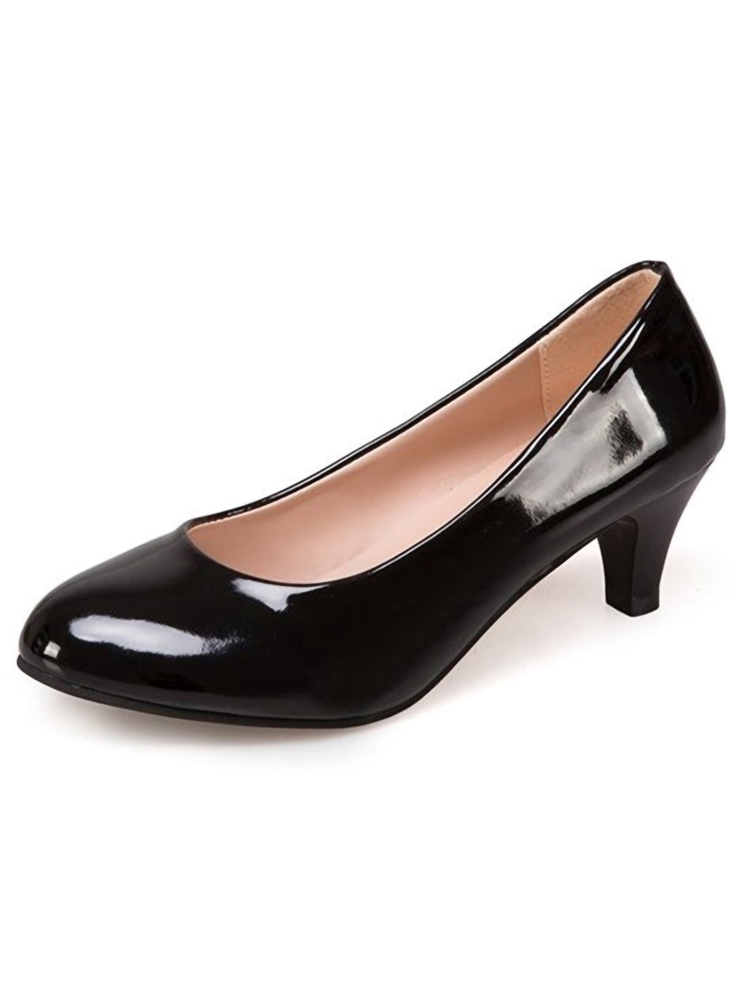 UKAP Escarpins à Talons Hauts pour Femmes à Bout Pointu, Chaussures à Enfiler, Escarpins pour Fête, Robe, Noir Vif 8.5
