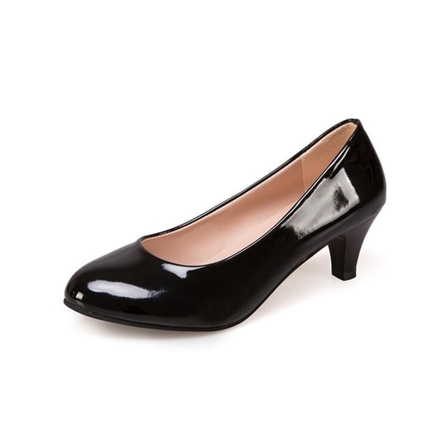 UKAP Escarpins à Talons Hauts pour Femmes à Bout Pointu, Chaussures à Enfiler, Escarpins pour Fête, Robe, Noir Vif 6
