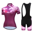 thumbnail image 1 of Ensemble de Maillot de Cyclisme Femmes Vêtements de Cyclisme Mode Robefille Coussinet en GEL, 1 of 3