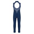 thumbnail image 2 of Jizyo Kids Girls Dance Unitard Sleeveless Full Body Jumpsuit Rhinestone Rompers One Piece Ballet Dance Leotard Navy Blue 16, 2 of 6
