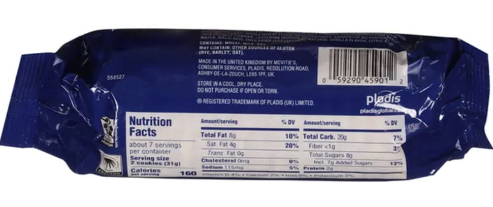 McVities White Vanilla Digestives