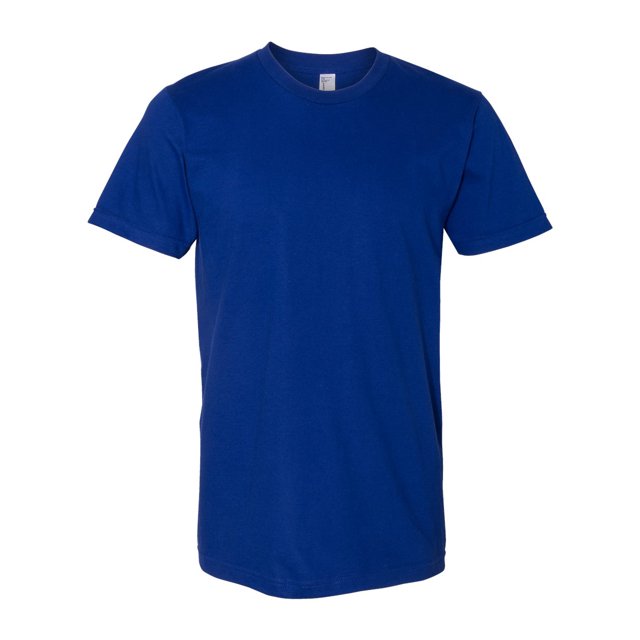 American Apparel USA-Made Fine Jersey Tee, L, Lapis