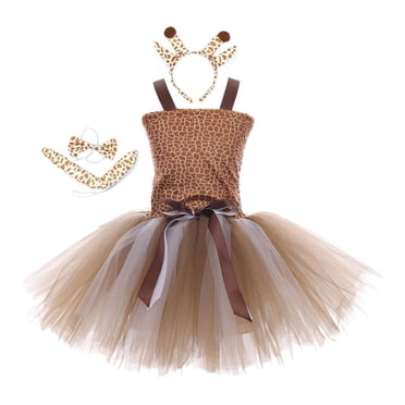 Baby Giraffe Fancy Tutu Dress Costume Animal Outfit Cosplay Clothes Dress Up