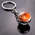 thumbnail image 4 of Glass Ball Keychain Luminous Double-sided Planetary Key Ring Bag Charm for Girls, 4 of 10
