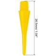 thumbnail image 2 of Uxcell Plastic Dart Tips 100 Pack 2BA Thread Soft Dart Tips Yellow, 2 of 7