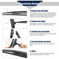 thumbnail image 3 of 250mm Set of 2 Rear Windshield Wiper Blade for Toyota RAV4 2017-2018, 3 of 6