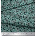 thumbnail image 2 of Soimoi Rayon Crepe Fabric Floral Block Print Sewing Fabric Yard 46 Inch Wide, 2 of 3