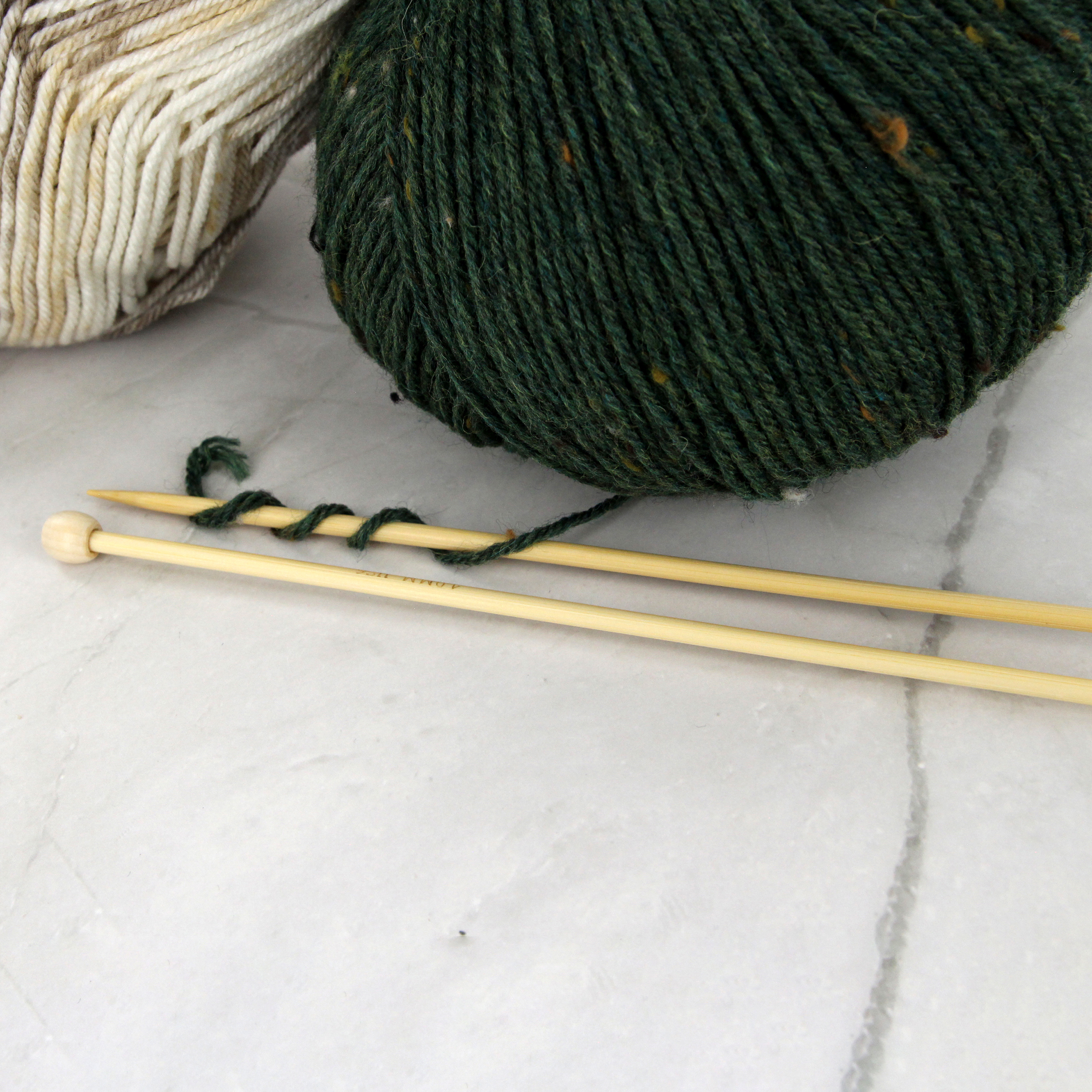 LOVE Knitting Bamboo Single-Point Needles, 25 cm (9.8 in.), 4.5 mm (0.18 in.)
