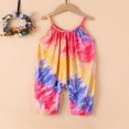thumbnail image 2 of Toddle Sleeveless Jumpsuit with Tie-dye Pattern Printing Elastic Closure Clothing, 2 of 2