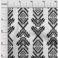 thumbnail image 2 of oneOone Viscose Chiffon Black Fabric Aztech Fabric For Sewing Printed Craft Fabric By The Yard 42 Inch Wide, 2 of 4