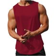 thumbnail image 2 of EOYWHK Men's Tank Tops Quick Drying Breathable Solid Color Muscle Shirts Sleeveless Crew Neck Lounge Tops for Gym Fitness, 2 of 9